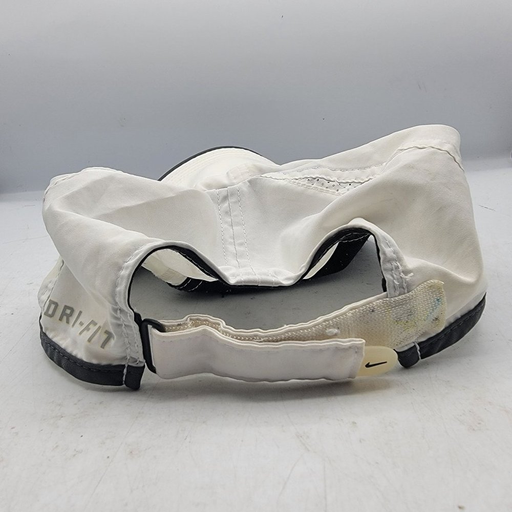 Nike Featherlight Dri Fit White Athletic Hats Adults Unisex Lightweight - Picture 3 of 6